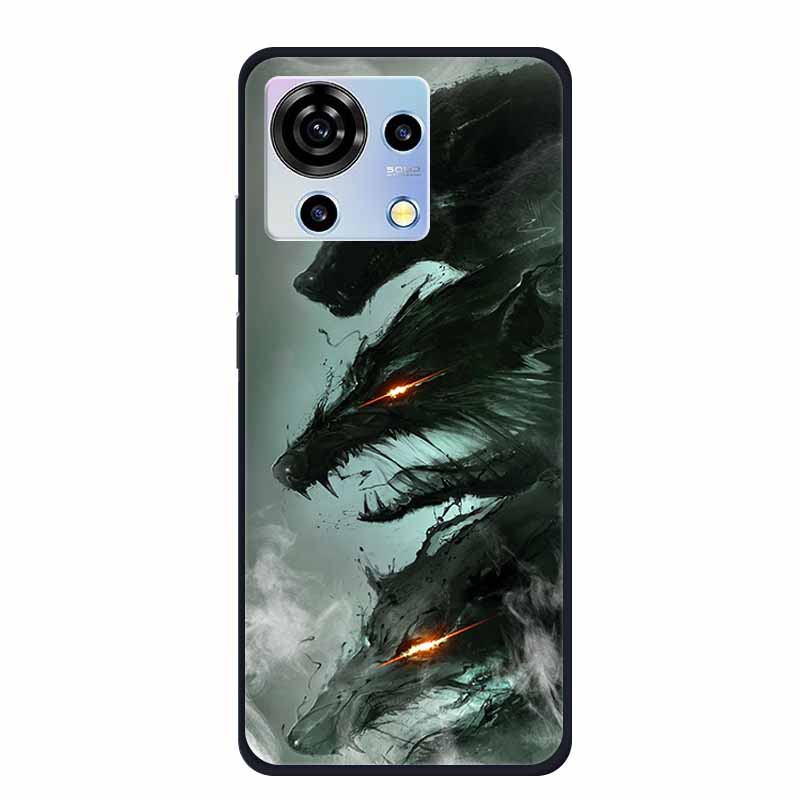 For ZTE V50 Vita Phone Case TPU Soft Back Cover Cartoon Luxury Silicone Phone Cases for ZTE Blade V40 V 40 50 Vita Animal Funda