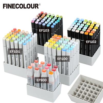 Finecolour Marker Pens Storage Bag & Base 12/24/36 Holes EF100/101/102/103 Zipper Bag Multifunctional Base Penholder Ink Base
