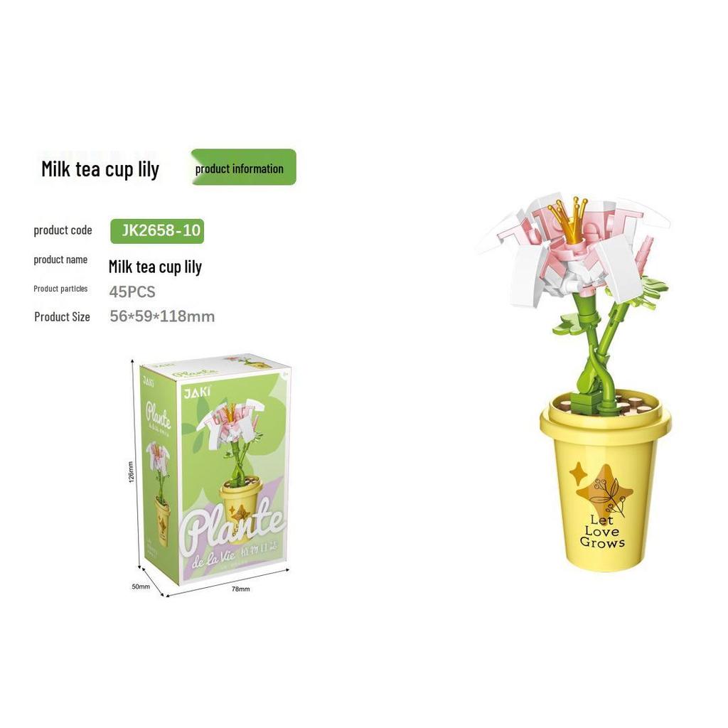 Compatible Lego Eternal Flower Valentine's Day & Teacher's Day Rose Puzzle Building Toy Set