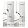 Yamazaki Jitsugyo 10286 Adjustable Angle Magnetic Shower Holder White W5.5 X D5.7 X H16cm Tower 4 Levels Adjustable Angle Bathroom Easy Installation
