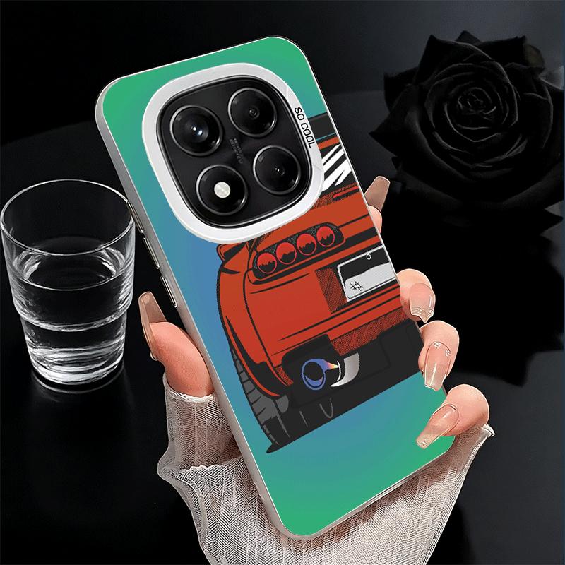JDM Sports Cars Minimalist Design Shockproof Phone Case for Xiaomi Redmi Note 15 14 13 12 Pro Plus 11 11S 11T 5G Cover Anti Fall