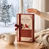 Decorative Acrylic 24-Day Countdown Bird Christmas Pendants Red Calendar, 2D Ornaments Holiday Tree Decorations