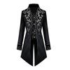 Retro Steampunk Gothic Embroidered Victorian Jacket Vintage Tailcoat Medieval Frock Coat Renaissance Costume For Men