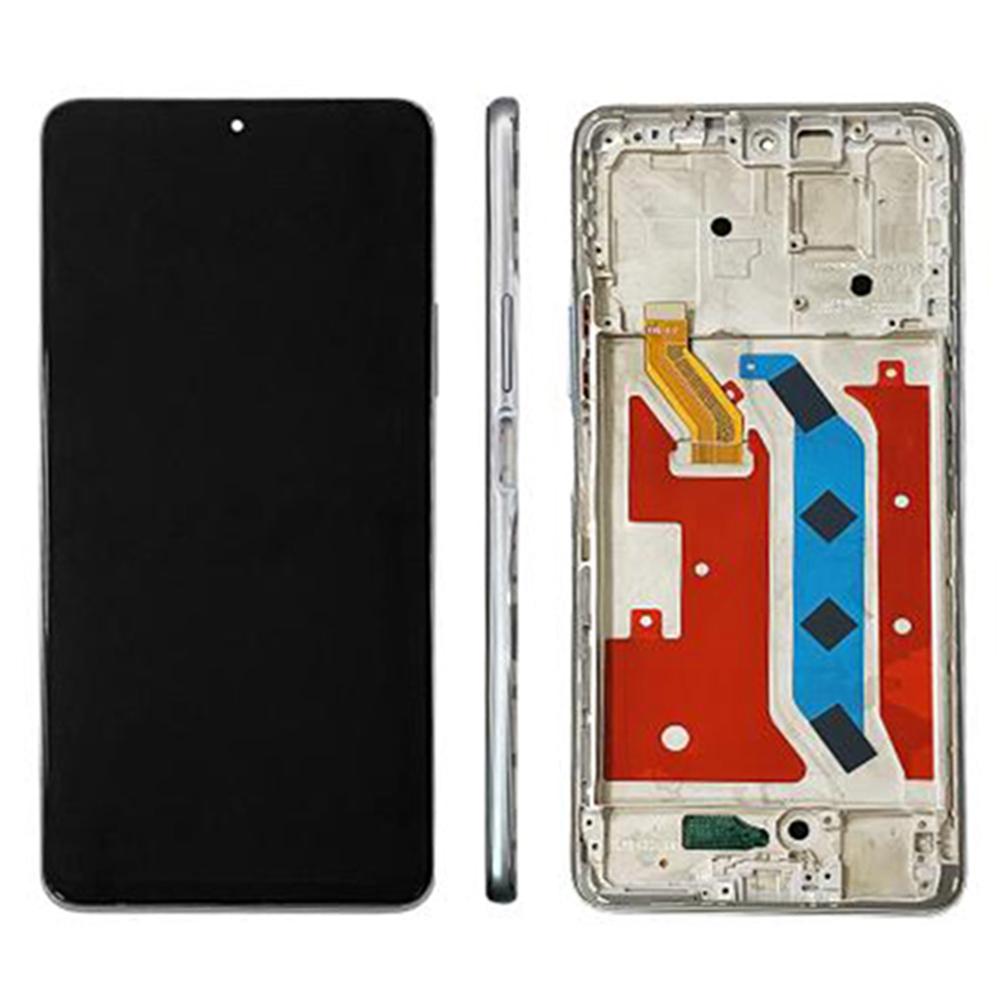 

For Honor Magic4 Lite 5G (ANY-LX1/ANY-LX2/ANY-LX3) Grade C LCD Screen and Digitizer Assembly+Frame Replacement Part (Without Logo) Silver