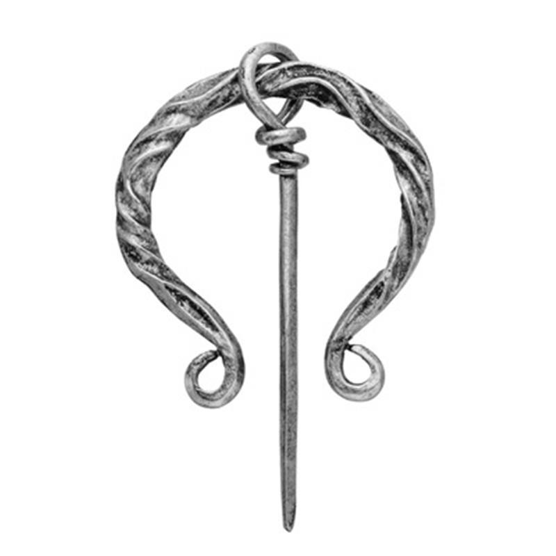 New Fashion Women Hand Forged Medieval Norse Runic Viking Jewelry Vintage Wulflund Belt Buckles Viking Cloak Brooch Cloak Pin