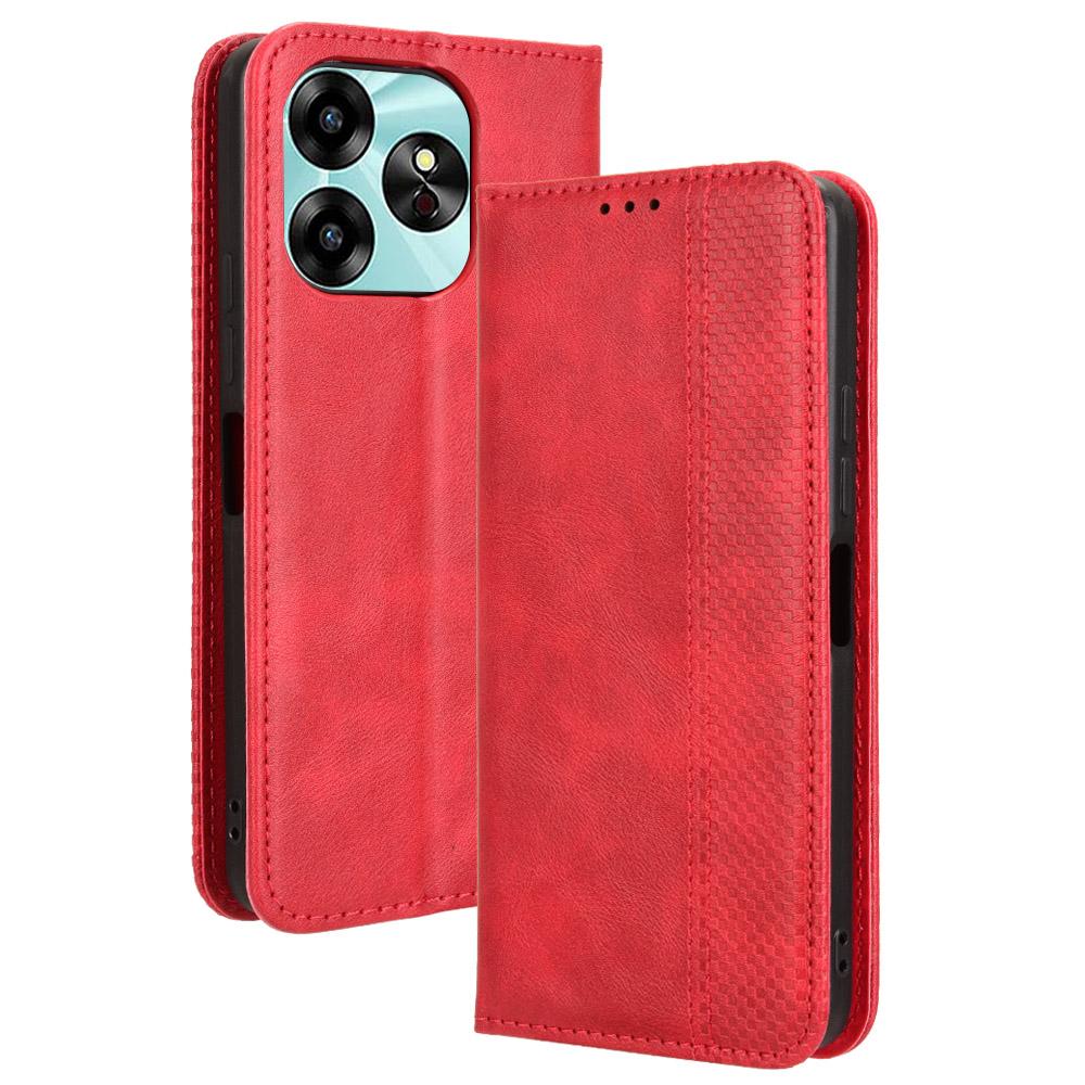 For Umidigi G6 Wallet Phone Case Retro Stand Leather Flip Cover