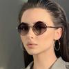 Metallrahmen Polygonale Gläser Luxus Punk Brillen Retro Irreguläre Sonnenbrillen für Damen & Herren