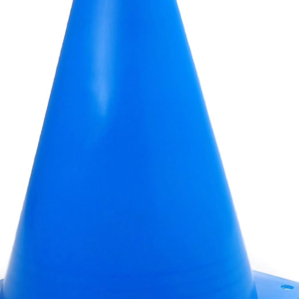 Football Training Marker Cones Running Sport Training Traffic Cones Set of 10 Pieces 18cm Blue