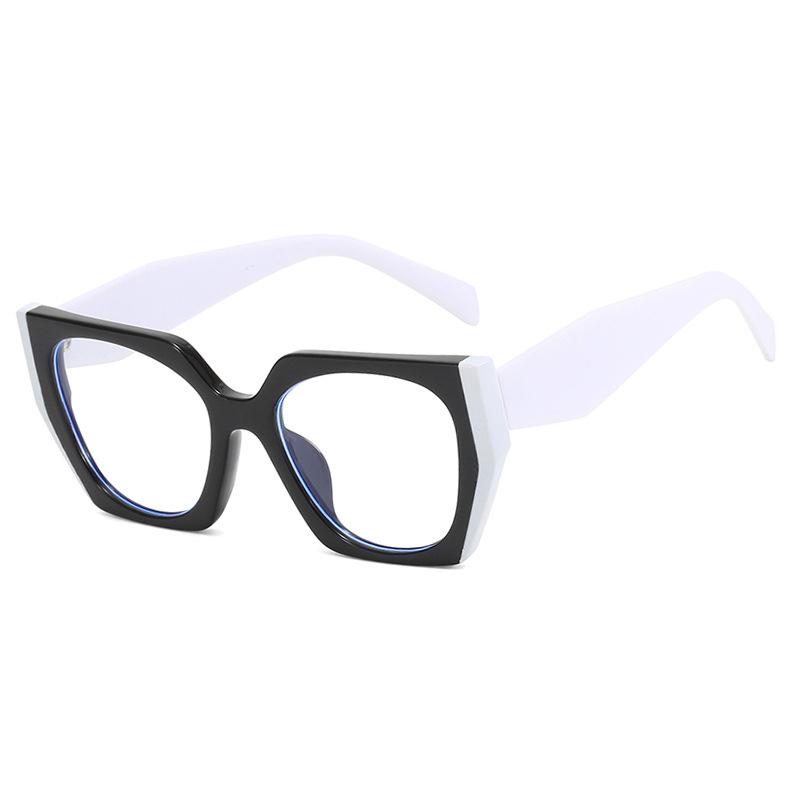 Brand Design Black White Glasses Women Frame Photochromic Anti Blue Light Computer Reading Eyeglass Hyperopia 0 To +6