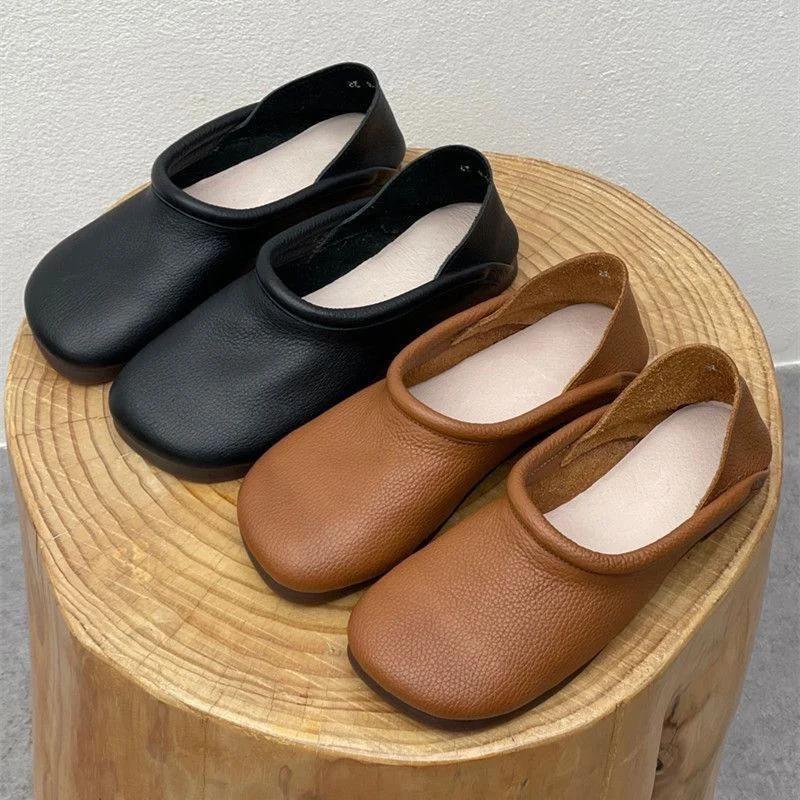 Ploché Dámské Mokasíny Boty Designové Kožené Ležérní Boty Podzimní Měkké Boty Oxford 2024 Nový trend Chůze Pohodlné Chaussures Femme