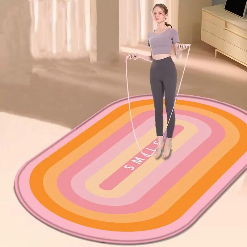 

Yanziran Silent Shock-Absorbing Jump Rope & Yoga Mat