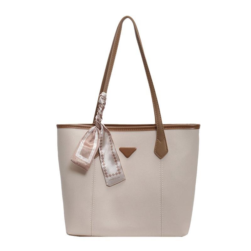 Large-capacity Simple Tote Extra-large Bag Women's 2025 New Casual Texture Commuter Bag Student Class Shoulder Bag