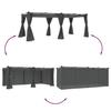 VidaXL Tonnelle avec rideaux anthracite 6x3 m acier, tonnelle de jardin, tonnelle de patio, pavillon de jardin, tonnelle 4003921