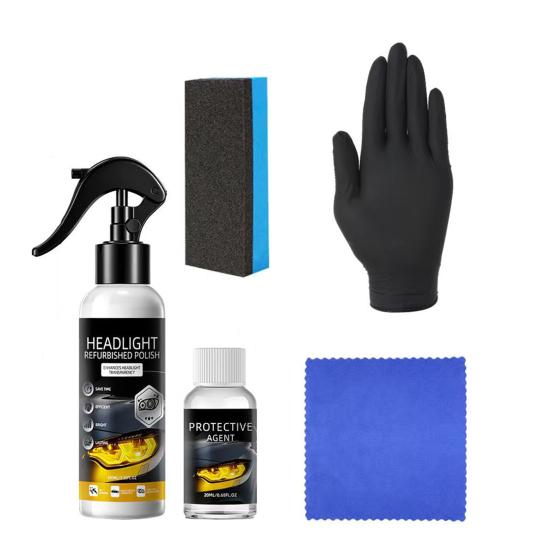 Headlight Repair Kit Fix Yellowed Fogging Oxidation Car Lenses A