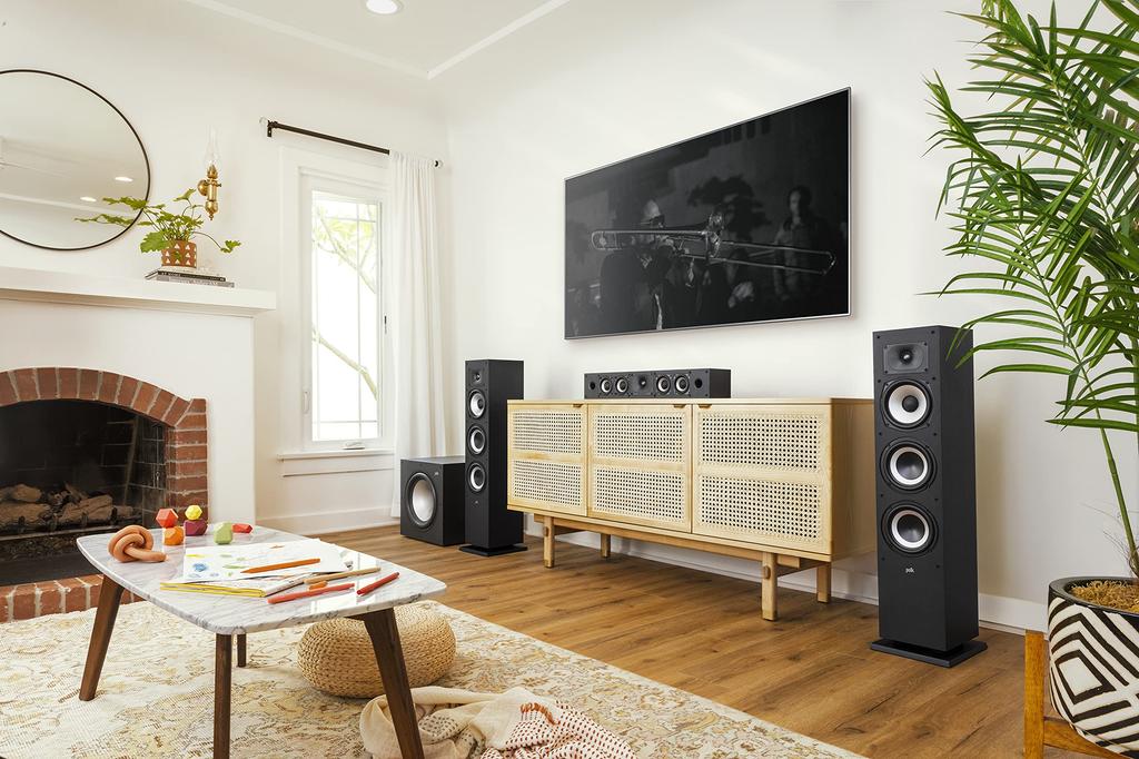Polk Audio Monitor XT-Serie Standlautsprecher Mattschwarz MXT60 (1 Stück)
