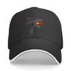 Adjustable Black Baseball Cap with Fierce Dragon Flame Embroidery – Breathable, Sun-Protective, and Stylish