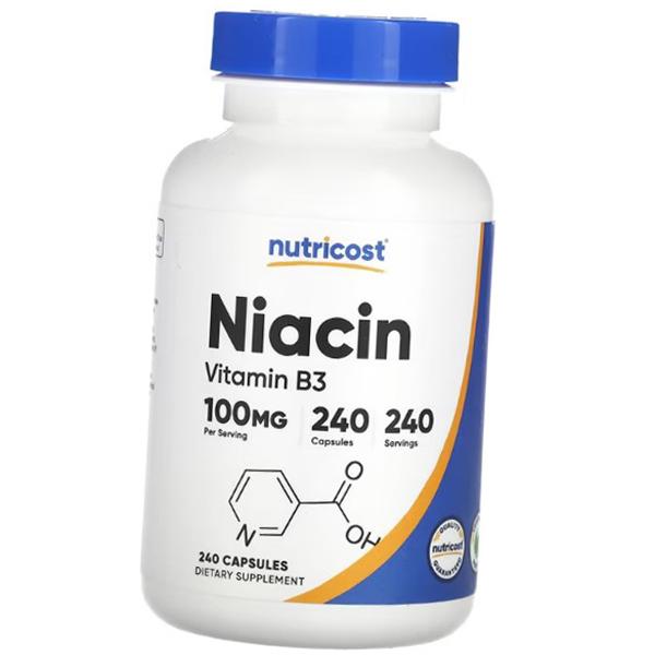 Vitamin B3, Niacin 100, Nutricost  240caps (36647074)
