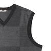 DakS Men S 100  Wool Jacquard V Neck Regular Fit VeSt dma1SwVe101g1