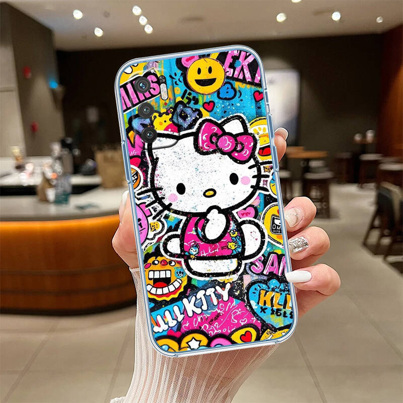 Cartoon Hello kitty Phone Case for Motorola Edge 20 30 S30 40 50 Fusion Lite Plus Pro Ultra Neo One Action Zoom Hyper Power Macro Vision