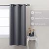 Modern Blackout Curtains for Window Treatment Blinds Finished Drapes Solid Color Blackout Curtains for Living Room Bedroom Grommet Top 1pc