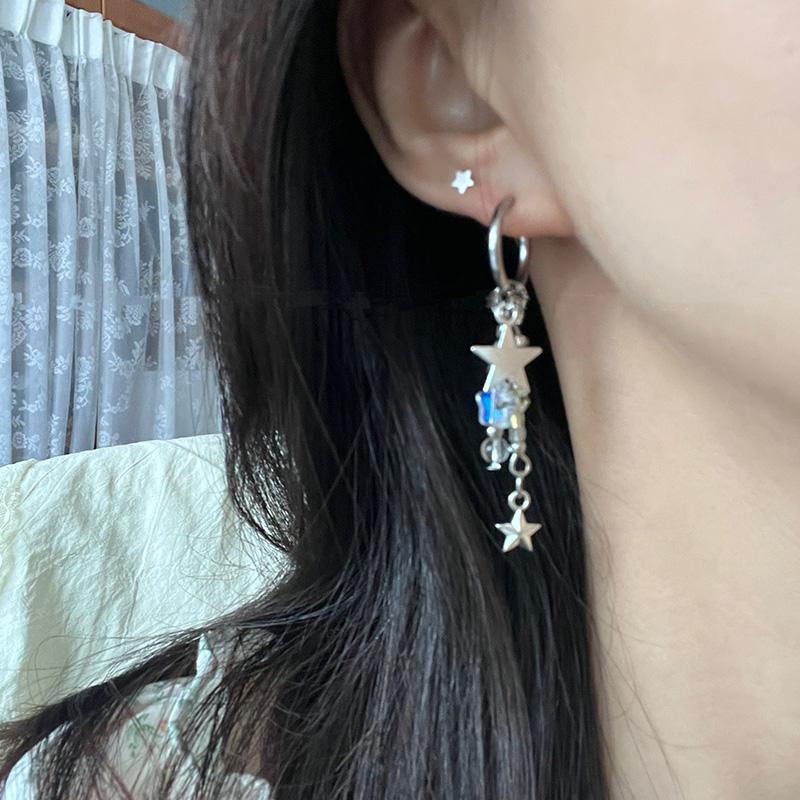 Cercei neregulați pentagramă Y2K, dulci, cool, moda, cercei cu ciucuri, bijuterii pentru petreceri, cadouri