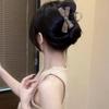 Simple Bow Hair Clip Elegant Shark Clip Stylish High Ponytail Clip  Daily Wear