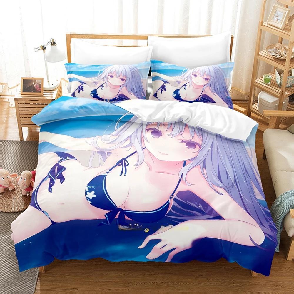 Fashion 3D Print Kawaii Girls OreShura Bedding Set Cartoon Anime Three-piece Set Adult Kid Bedroom Duvet Cover Sets Home Textile