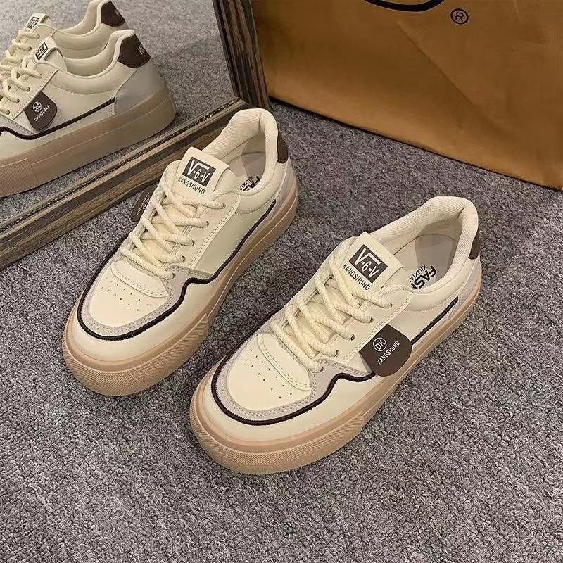 Retro Little White Shoes Summer Women's Models 2025 Autumn New Thick Baseplate Shoes Casual Sports Student Women's Shoes