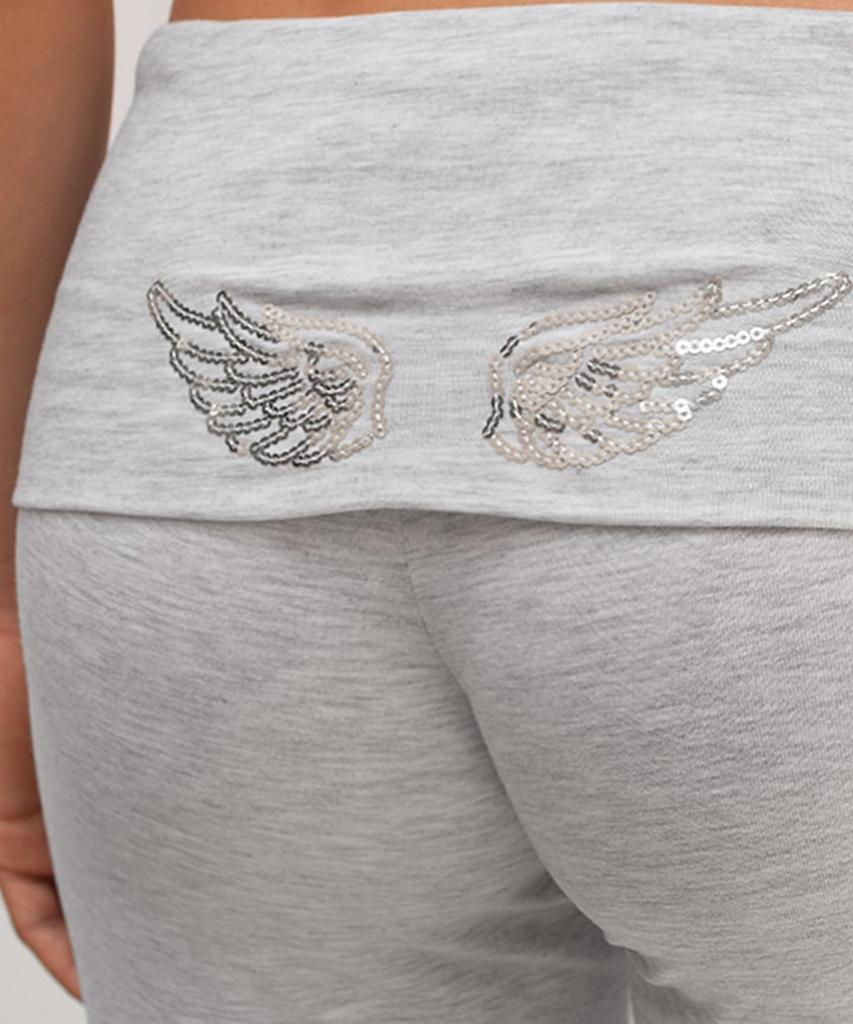Pantaloni a polsino con ali Seobdyudeu (Grigio Perla Melange) (Grigio Perla Melange)