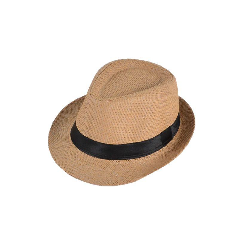 Men's Summer Travel Panama Jazz Hat - Casual, Fashionable Middle-Aged Fedora for Street Dance and Outdoor Adventures