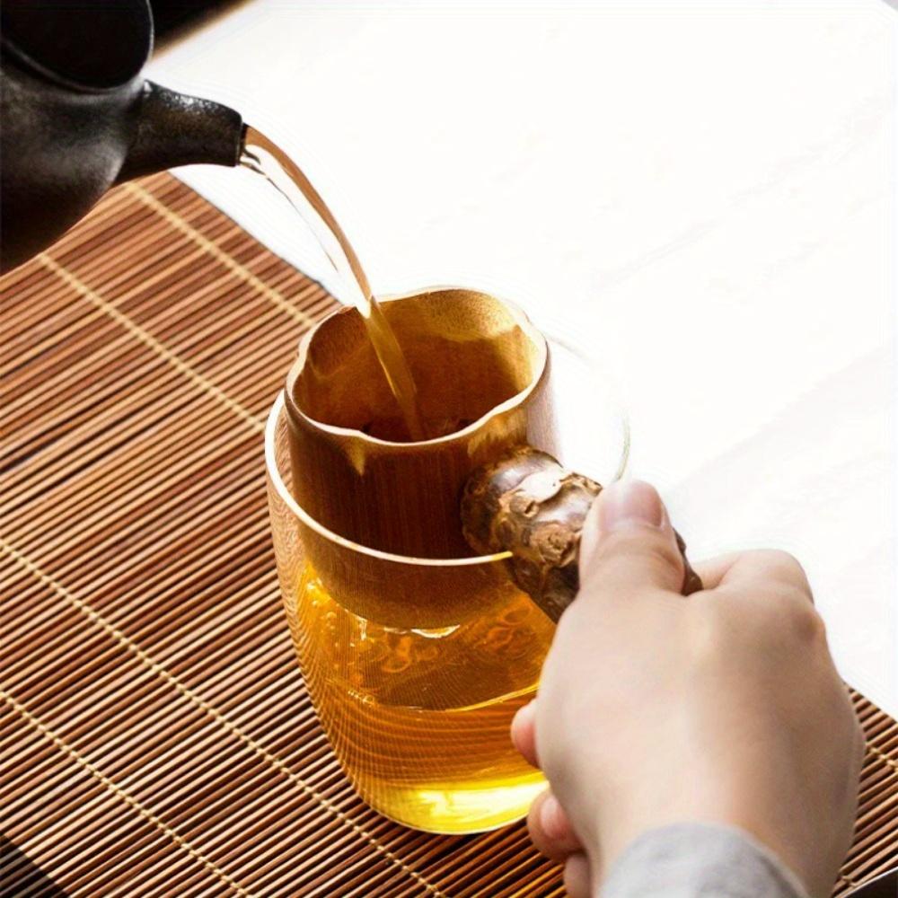 2 ks Bambusové Dřevěné Čajové Sítko Síťka Čajové Sítko Japonský Styl Čajový Obřad Opakovaně Použitelné Sítko Síťky Sítka Kuchyňské Doplňky