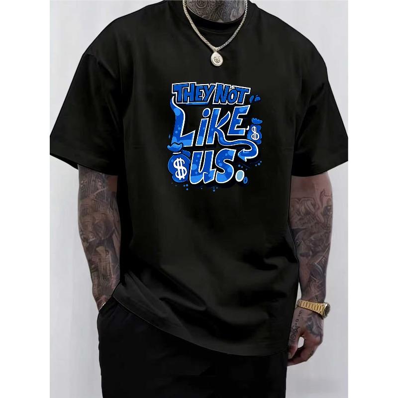 

European Size Men S Print Crew Neck T-Shirt | Soft, Medium-Stretch Blend Fabric, Regular Fit, Comfortable and Versatile, Perfect for Everyday Wear 4XL чорний