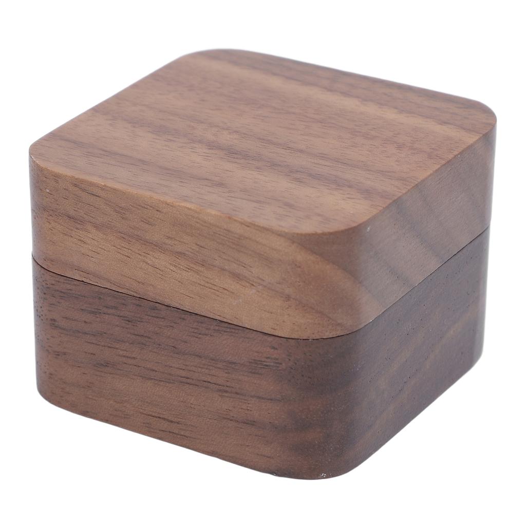 Träring Presentask Magnetisk Förslutning Förlovningsringhållare för Bröllopsceremoni