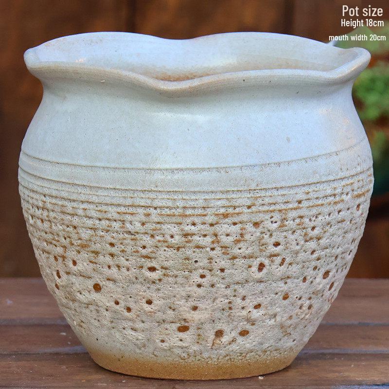 Sonderangebot: Retro Terrakotta Hoher Blumentopf für Sukkulenten oder Rettich