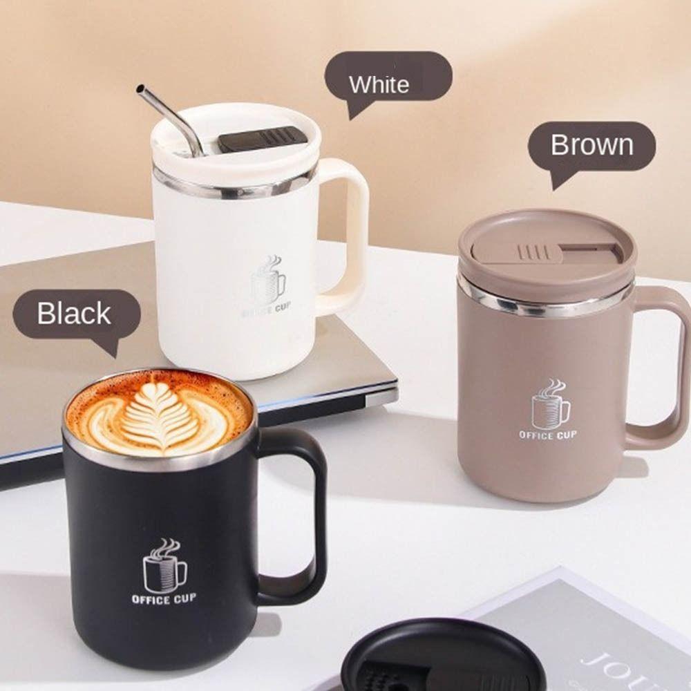 304 Stainless Steel Mug Double-Wall Milk Tea Cup Portable Thermal Water Cup Drinking Cup