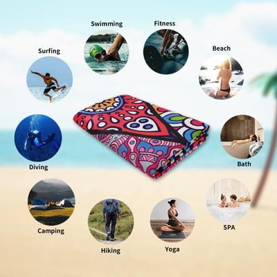 Quick-drying Beach Towel Microfiber Blanket Beach Mat Quick-drying Towel Printed Towel Absorbent Pool Towel Blanket Beach Mat