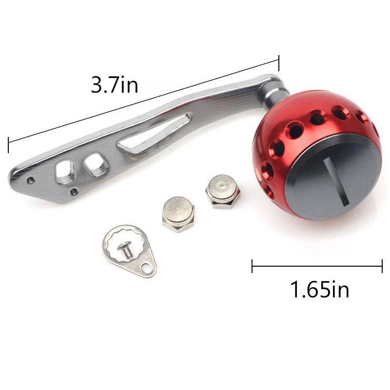 Aluminum Alloy Single Fishing Reel Handle Joystick Rotating Fishing Tool Durable Multi-Color Fishing Accessories