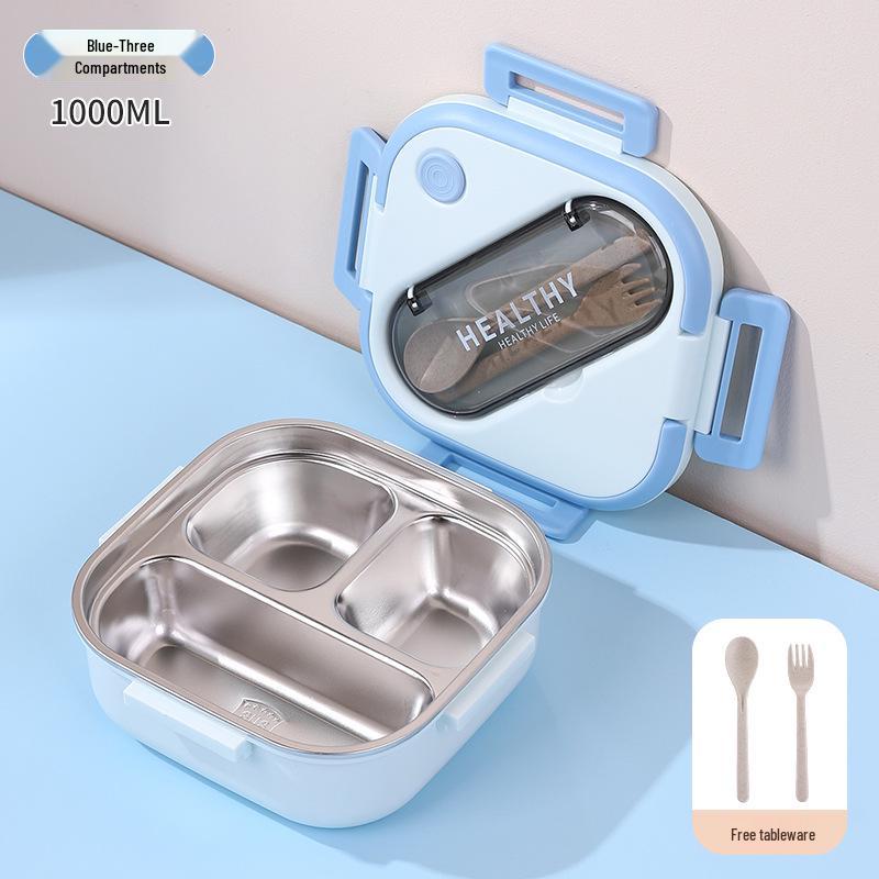 Korean Style 304 Stainless Steel Insulated Lunch Box for Men, Women, Students, and Office Workers
