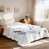 1Pc Dragonfly Dandelion Printed Flannel Blanket Multi Size Casual Comfortable Cover Carpet Machine Washable