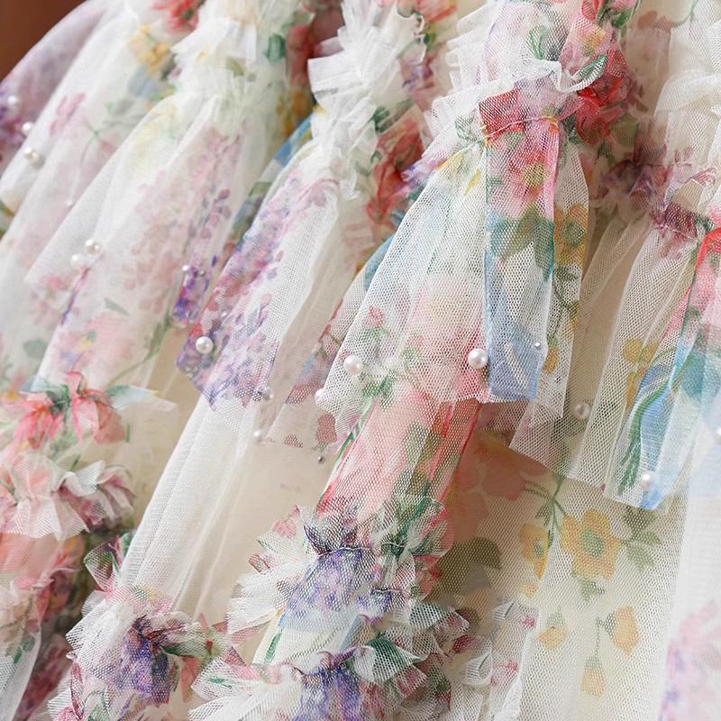 DIMANAF 2025 Sommer Damen Neue Röcke Chiffon Uni Elastischer Bund Plissee Mesh Elegante Röcke