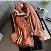New Spring Women Cotton Scarf Beach Hijab Shawls and Wraps  Luxury Brand Flower Female Foulard Echarpe Designer Bandana