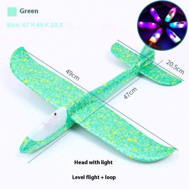 Foam Glider Hand Throw Children's Twirling Aircraft Model