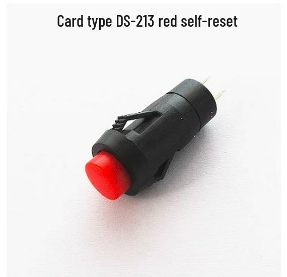 Round Red/Green Button Switch with Locking, Non-Locking & Self-Reset, 10mm Hole (DS-211/213)