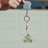 Rhinestone Frog Keychain Women Backpack Hanging Decor Car Key Chain Pendant