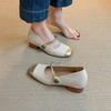 Kleine unsichtbare Innensohle zur Höhenerhöhung, quadratischer Absatz, Mary-Jane-Schuhe, neue französische Eleganz, Einzel-Schuhe