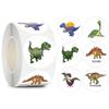 Wholesale Dinosaur Animal Kids Camaraderie School Teacher Gift Reward Stickers Party Fun Cute Self-Adhesive Labels 50-500Pcs