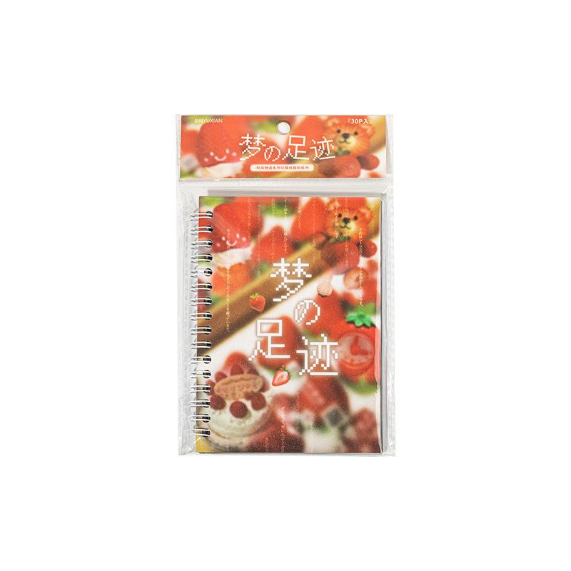 30 Time Story Series Old-Time Style Die-Cut Coil Stickers Per Pack Decorative Handbooks Collage