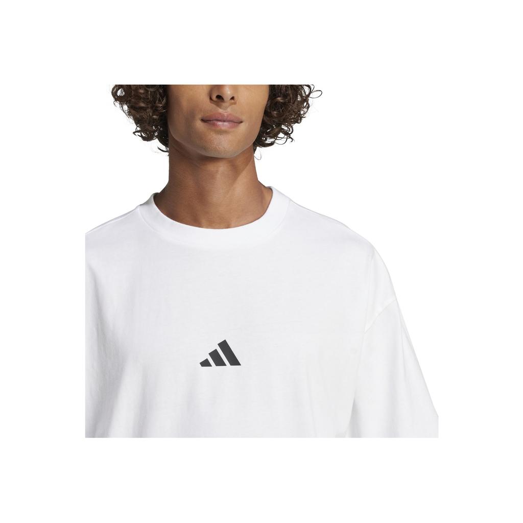 Adidas Logo Quick-Dry Comfortable Soft Short Sleeve T-Shirt Men Tops White JC5339