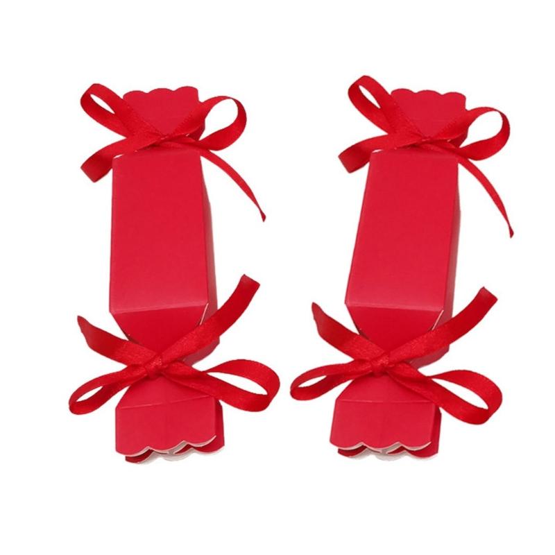 50Pieces Christmas Treat Boxes Cookie Candy Case Party Treat Boxes For Wedding Birthday Christmas Bridal Showers