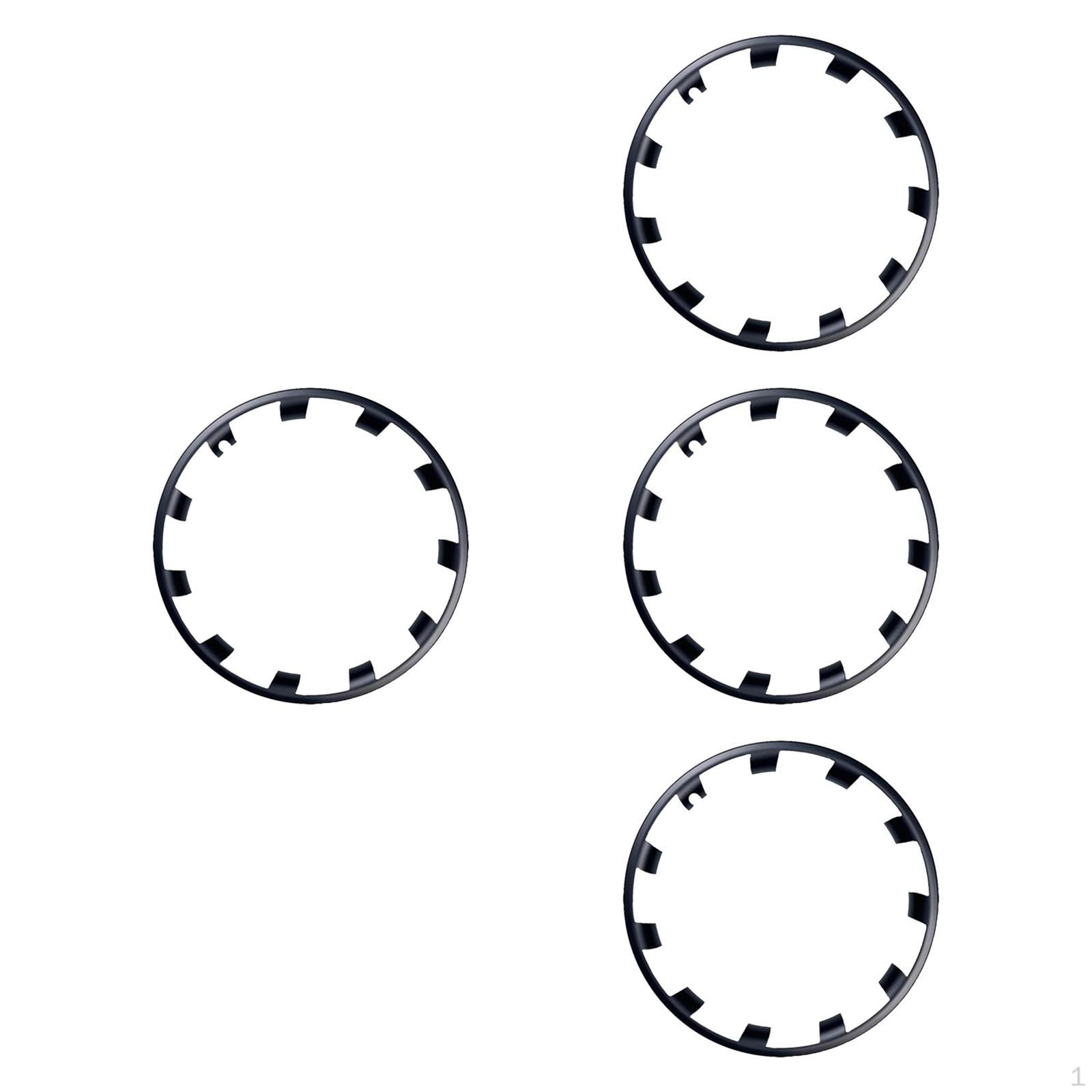 

4 шт. Защитные колпаки для колесных дисков, защитные чехлы для шин Fat-lgg-y-20, 21 дюйм чёрный